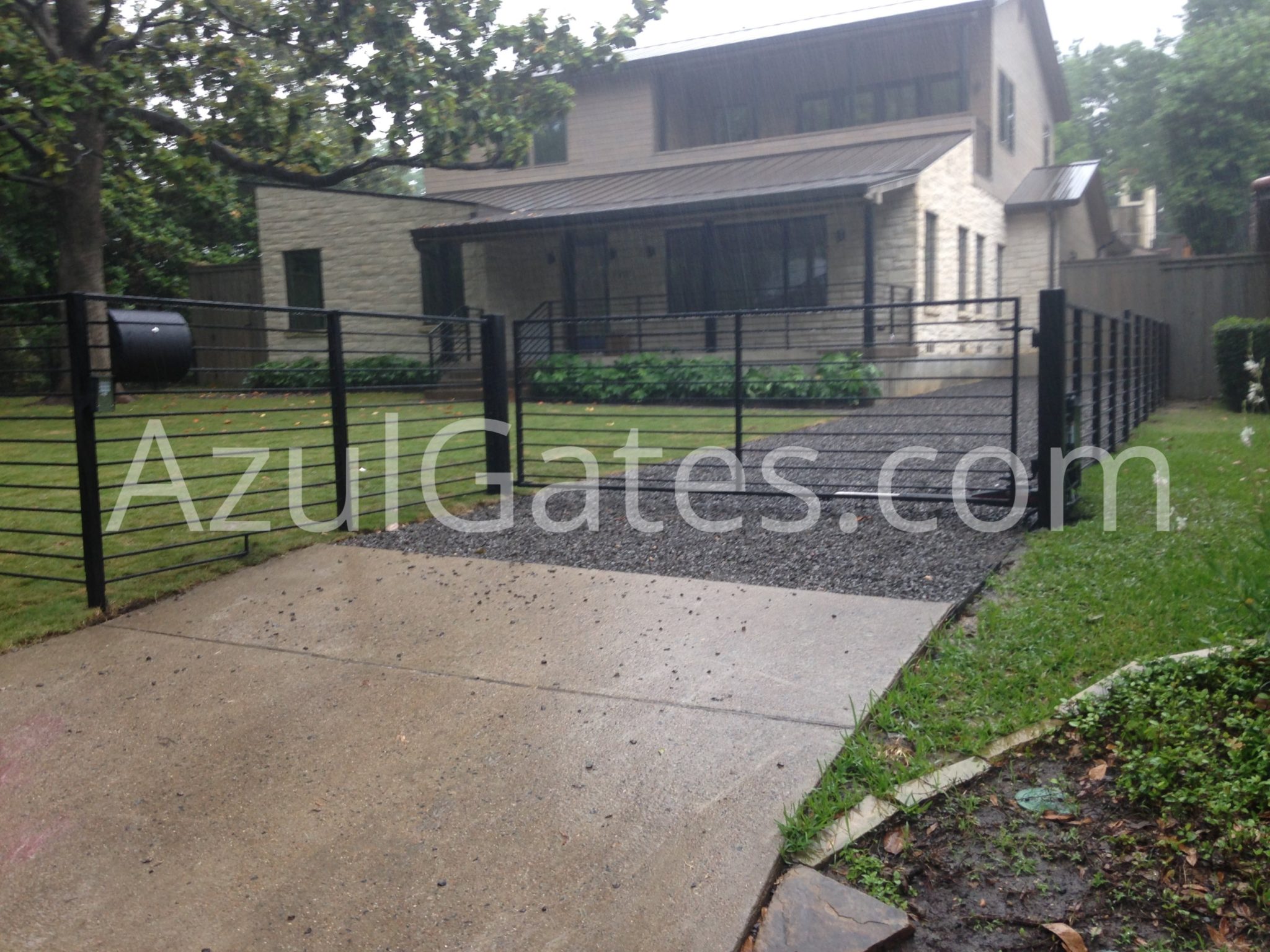 modern driveway gate