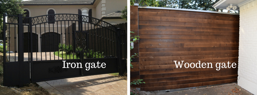 Iron vs wood gate