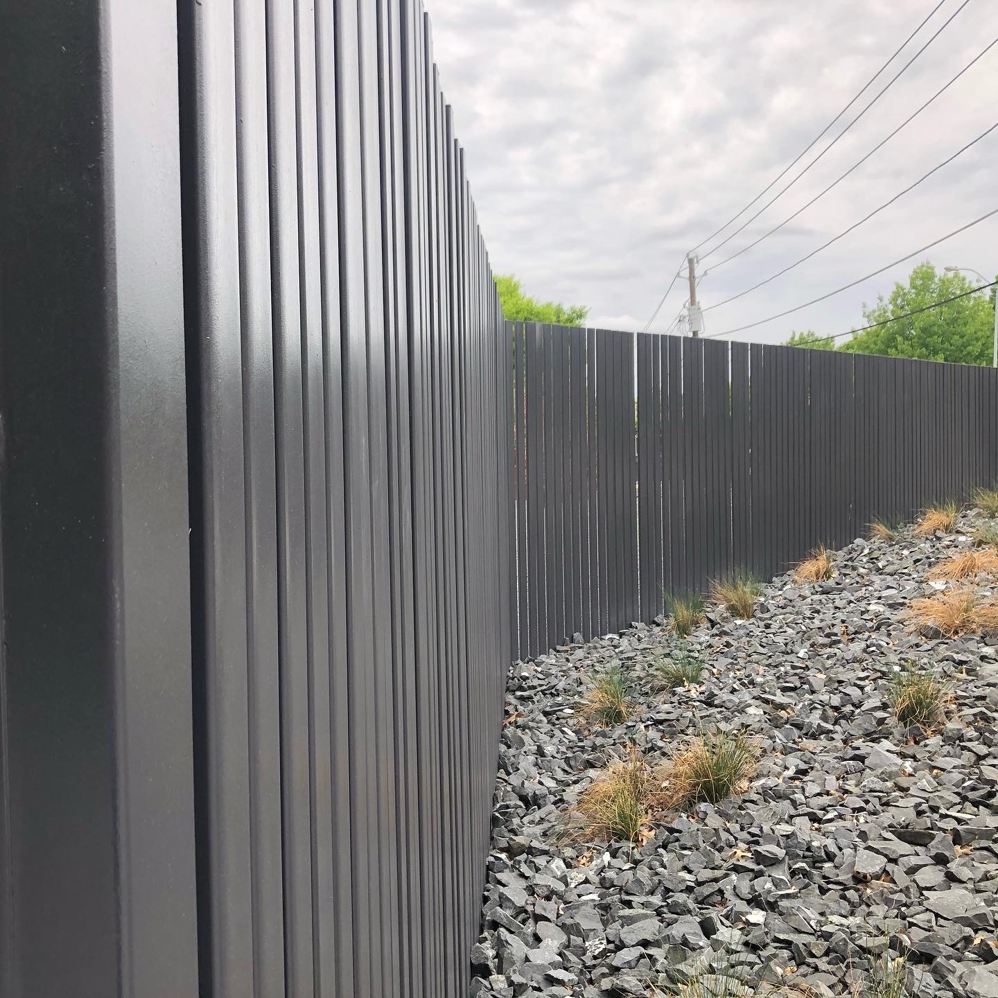 vertical metal fence