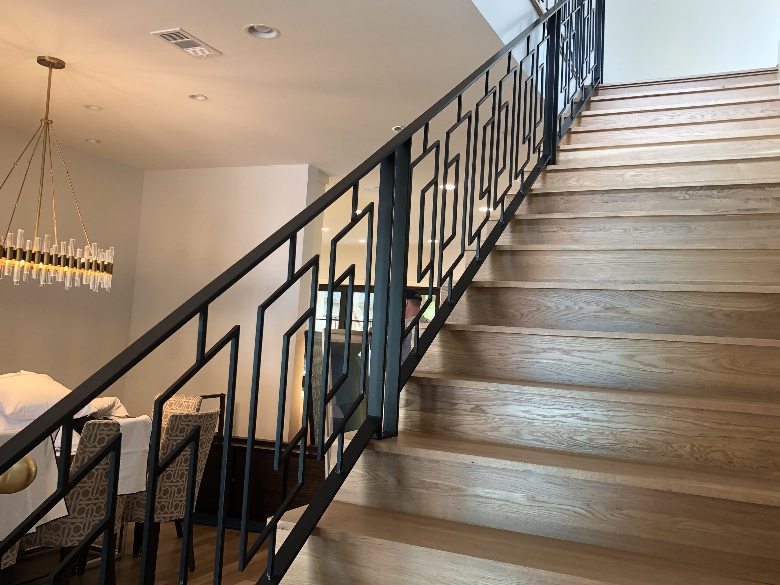 modern metal railing